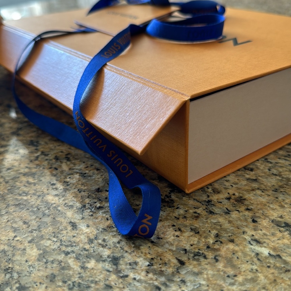 Authentic Louis Vuitton Box -12” x 8” x 2” with ribbon and card - Picture 5 of 5